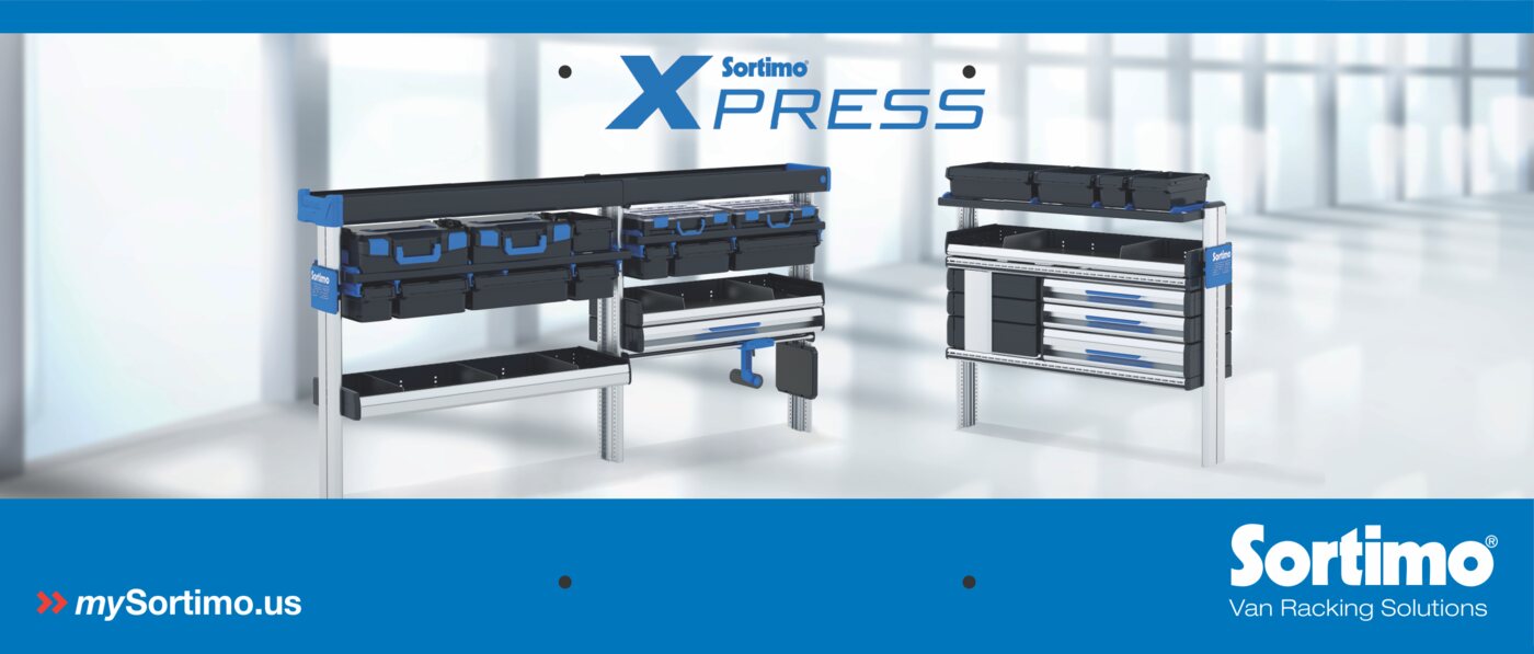 Custom banner printed for Sortimo