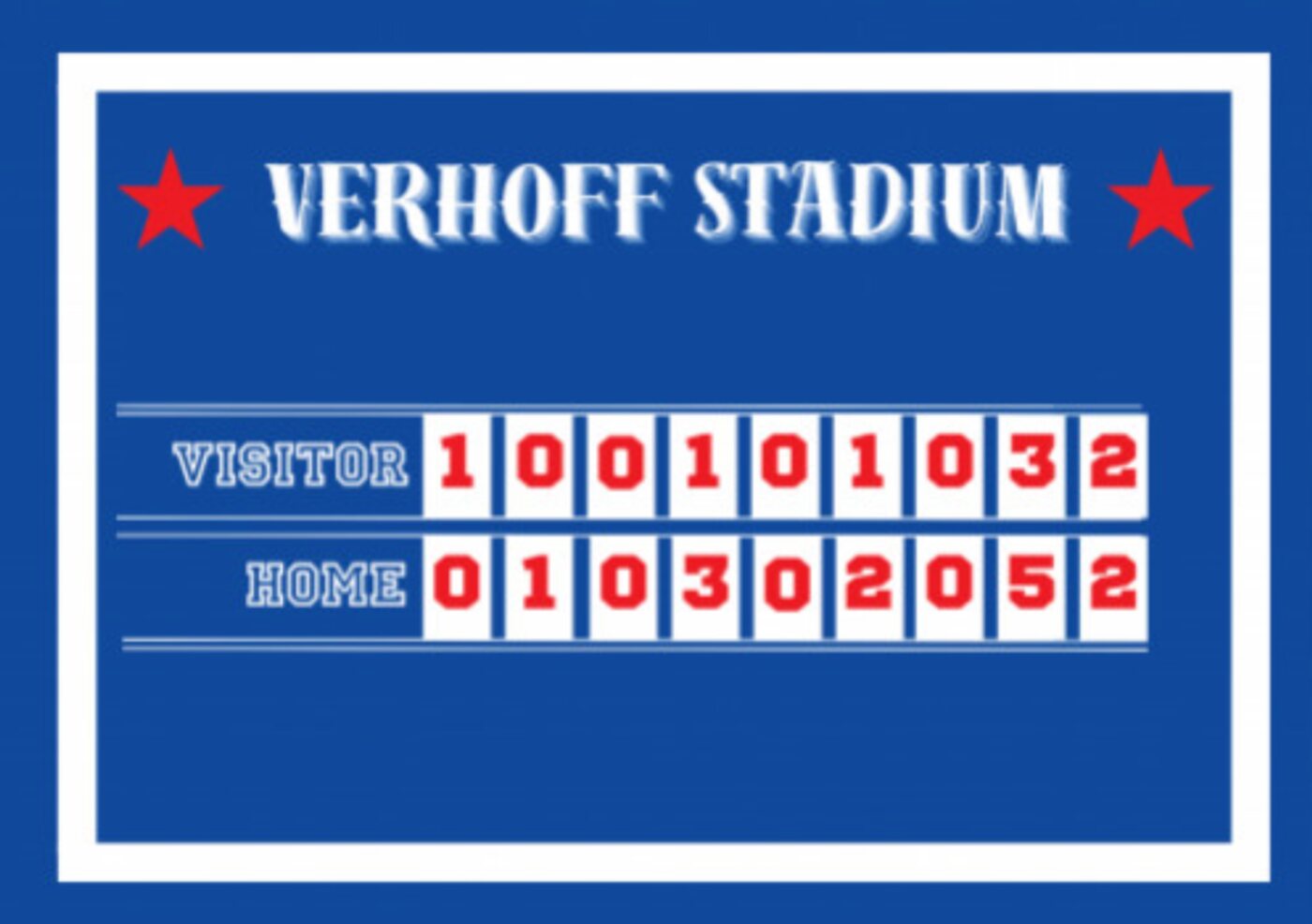 Custom banner printed for Verhoff